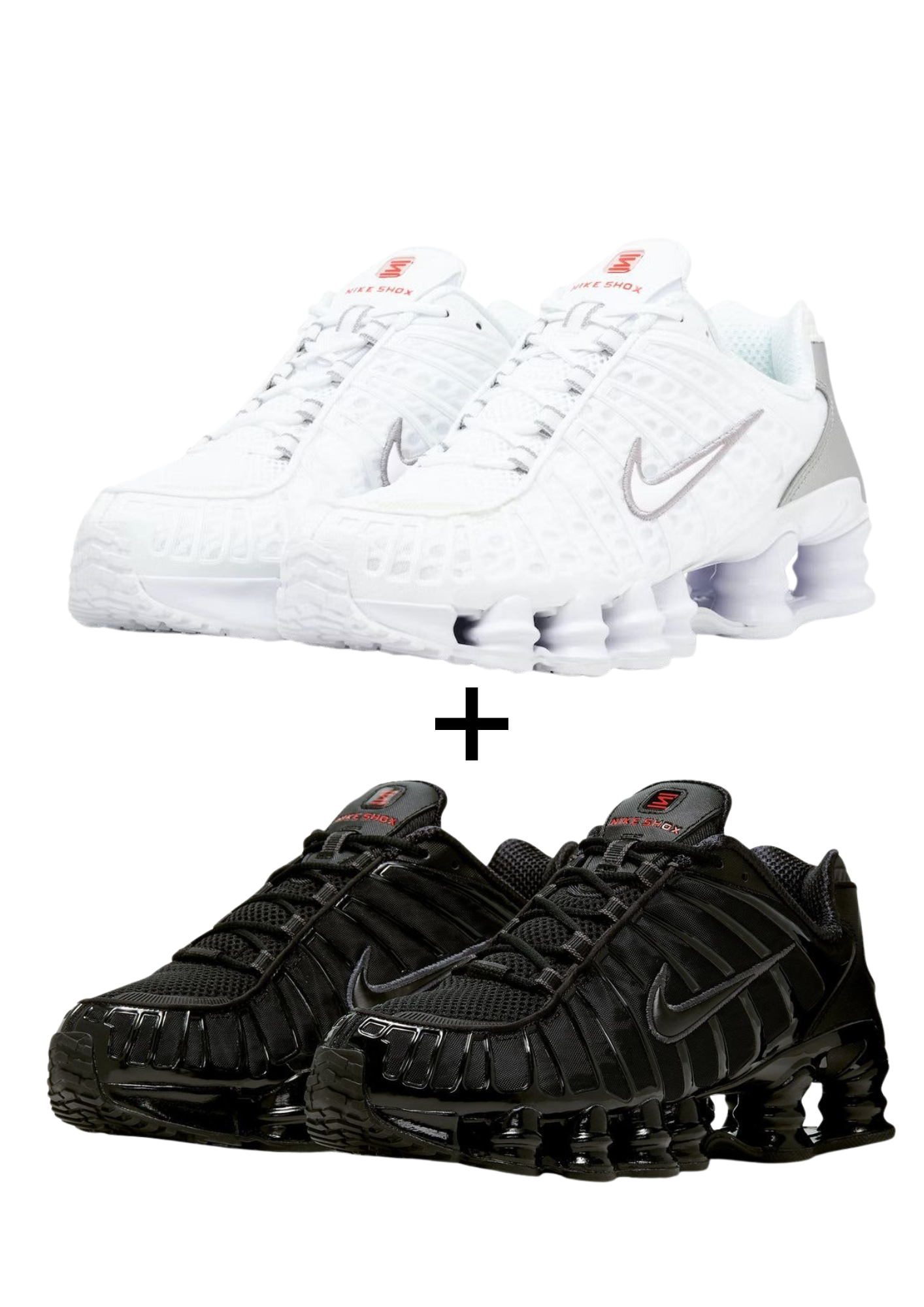 2x Nike Shox TL ( Black and White)