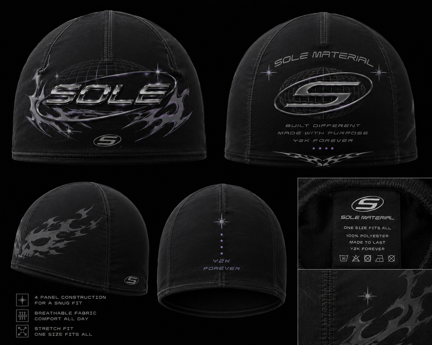SM skull cap