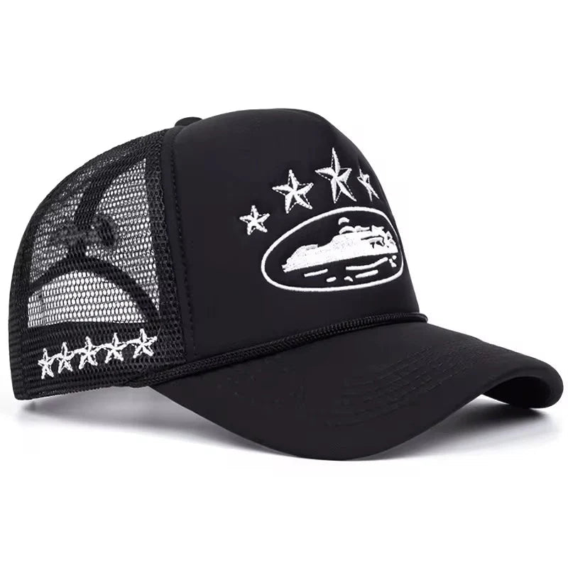 ALCATRAZ TRUCKER HAT WHITE / BLACK