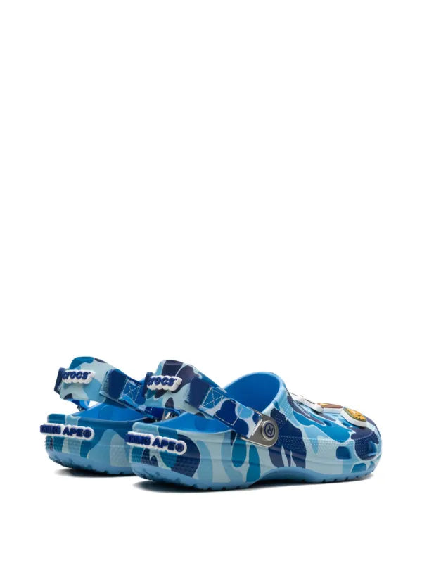A BATHING APE® x Crocs Classic 'Blue Camo' clogs