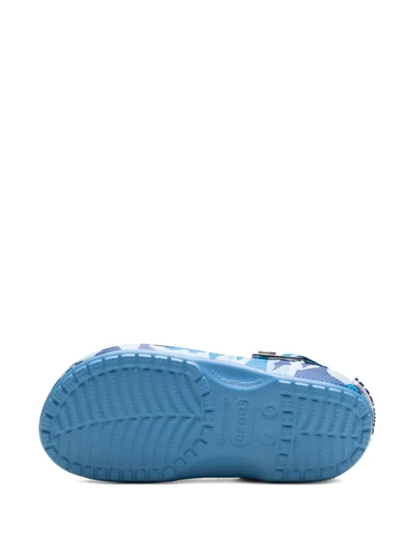 A BATHING APE® x Crocs Classic 'Blue Camo' clogs