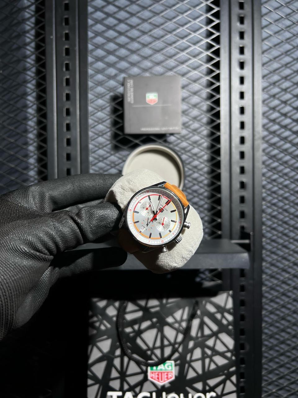 Tag Heuer Carrera Day-Date 'Orange leather Straps'