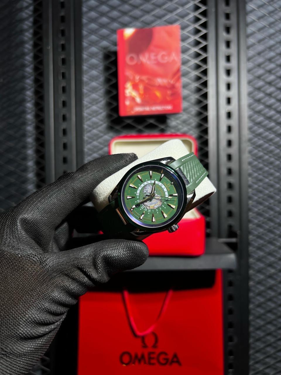 Omega Watch 'Green Rubber Straps'