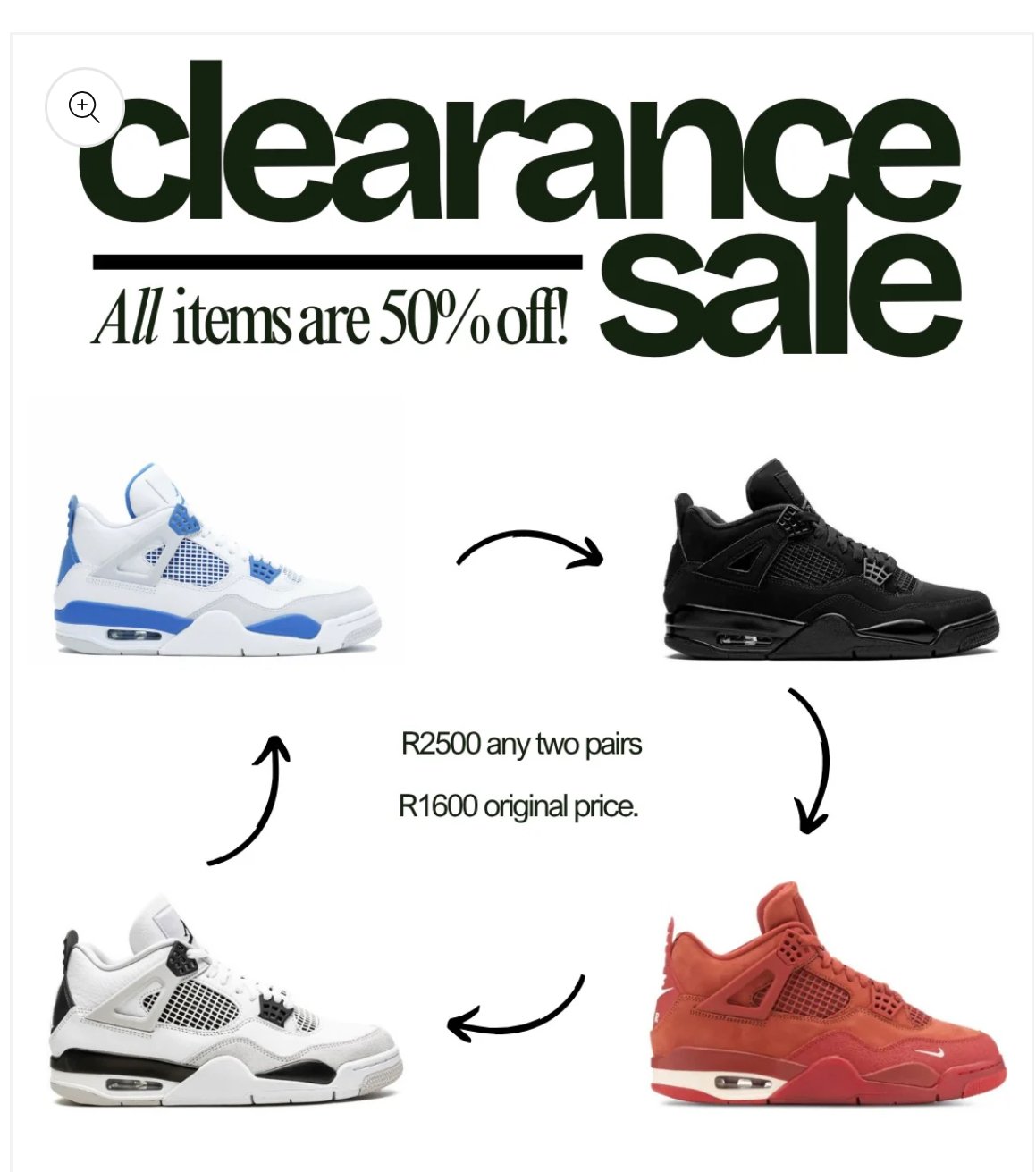 Any 2 Jordan 4’s