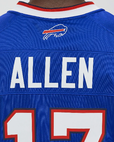 
                      
                        NFL BUFFALO BILLS HOME GAME JERSEY JOSH ALLEN #17
                      
                    