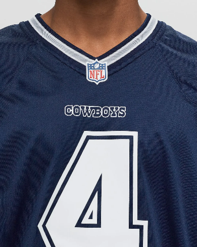 
                      
                        NFL DALLAS COWBOYS HOME GAME JERSEY DAK PRESCOTT #4
                      
                    