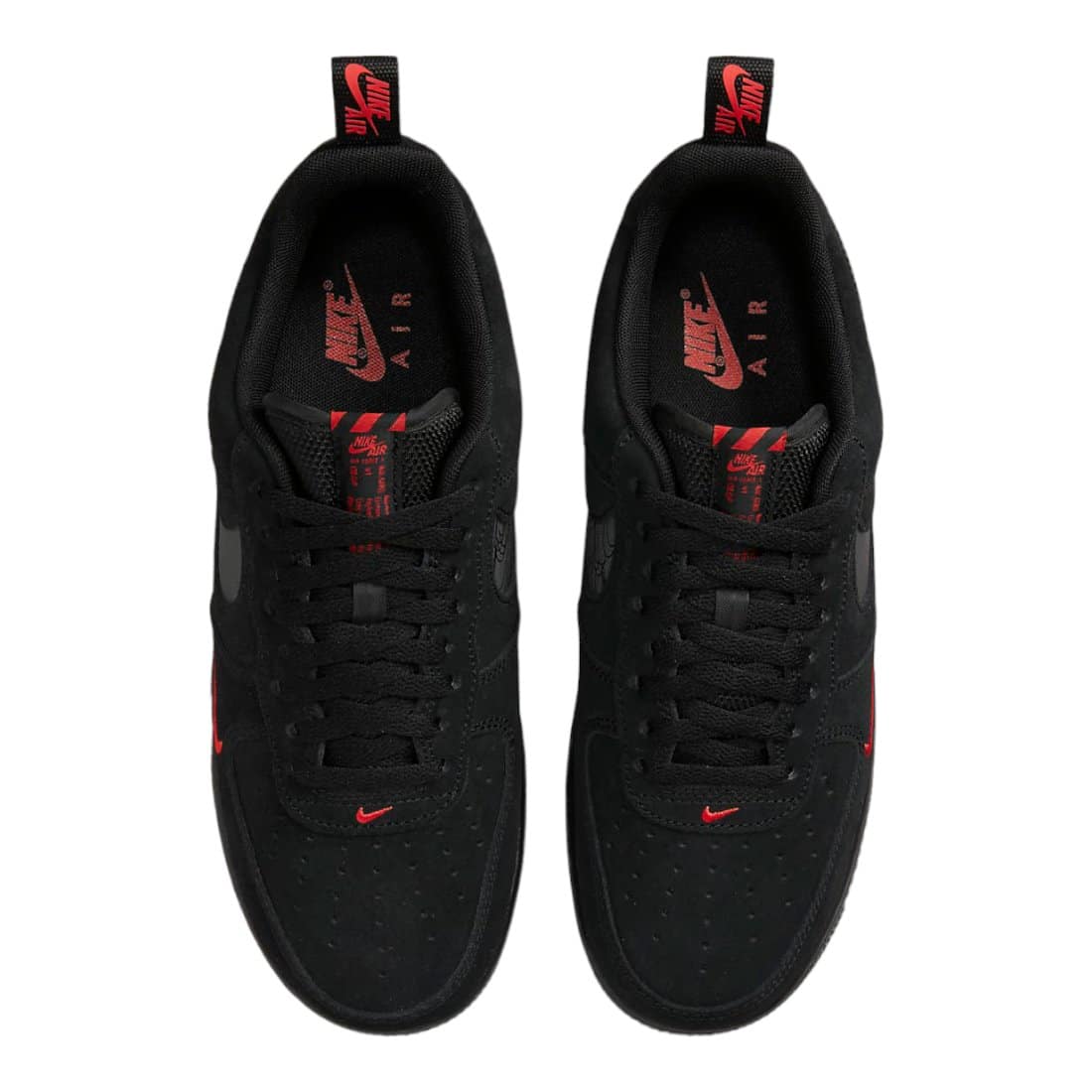 Nike Air Force 1 Low 'Multi Swoosh Black/Crimson'