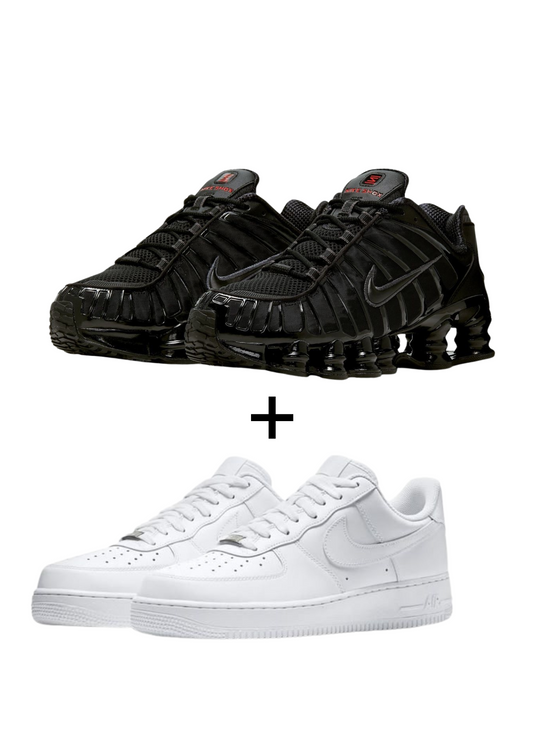 Nike Shox TL “Black Max Orange” x AirForce 1