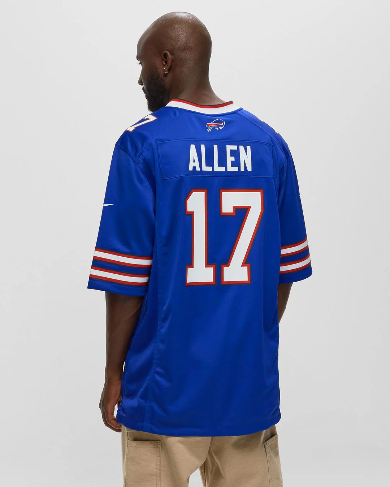 
                      
                        NFL BUFFALO BILLS HOME GAME JERSEY JOSH ALLEN #17
                      
                    