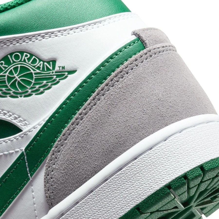 AIR JORDAN 1 MID SE - WHITE/PINE GREEN/ LT SMOKE GREY