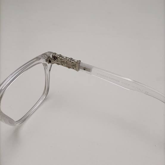 Chrome heart glasses - clear & silver badges NOT BOXED