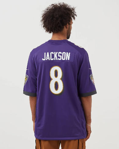 
                      
                        NFL BALTIMORE RAVENS LIMITED HOME JERSEY - LAMAR JACKSON
                      
                    