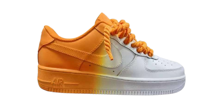 Air force 1 with orange rope laces