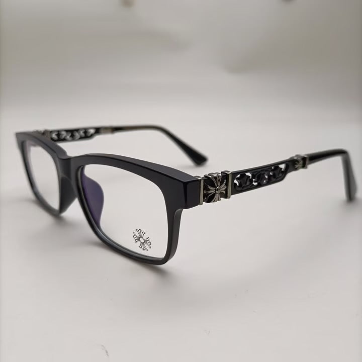 Chrome heart glasses - black  & black badges NOT BOXED