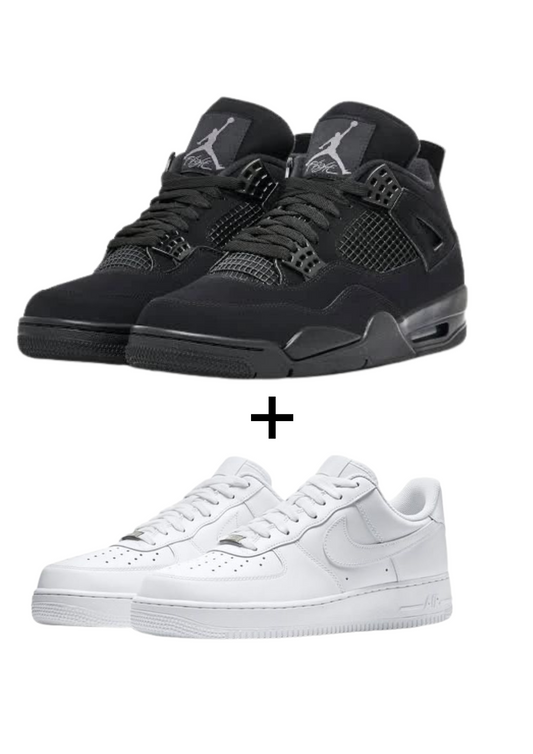 AIR JORDAN 4 “BLACK CATS” X AIRFORCE 1