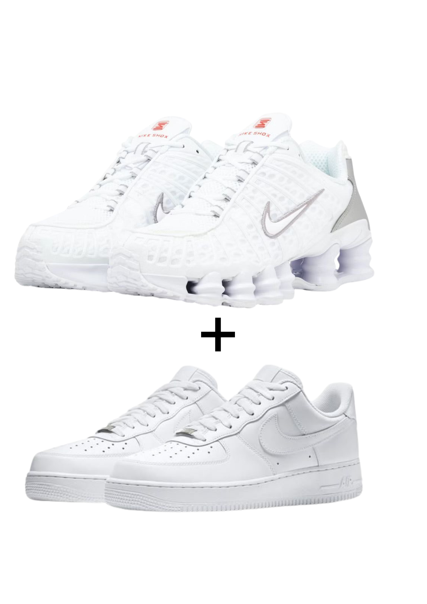 Nike Shox TL “White” x AirForce 1