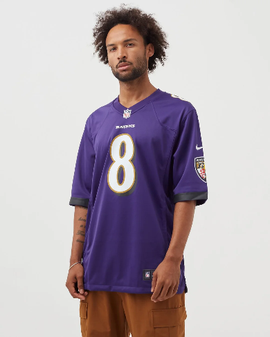 NFL BALTIMORE RAVENS LIMITED HOME JERSEY - LAMAR JACKSON