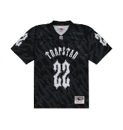 TRAPSTAR X NFL MITCHELL & NESS '22 FOOTBALL JERSEY BLACK