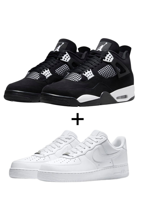 Nike Jordan 4 “White Thunder” x AirForce 1