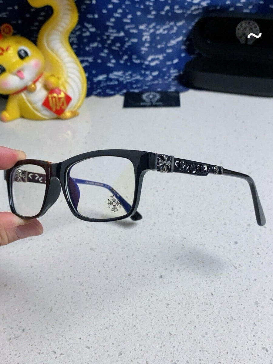 Chrome heart glasses - black  & black badges NOT BOXED