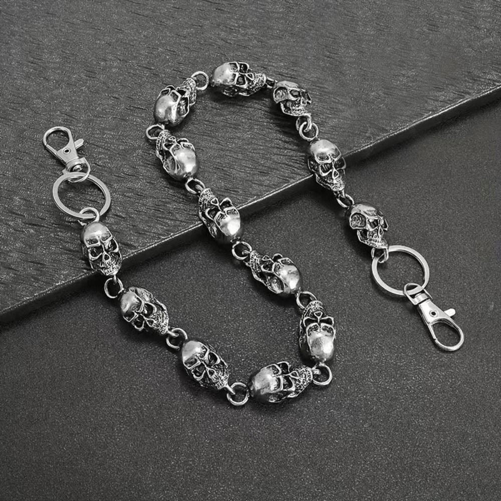 Skull pants side chain