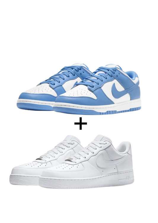 Nike Dunk low “University Blue” x AirForce 1