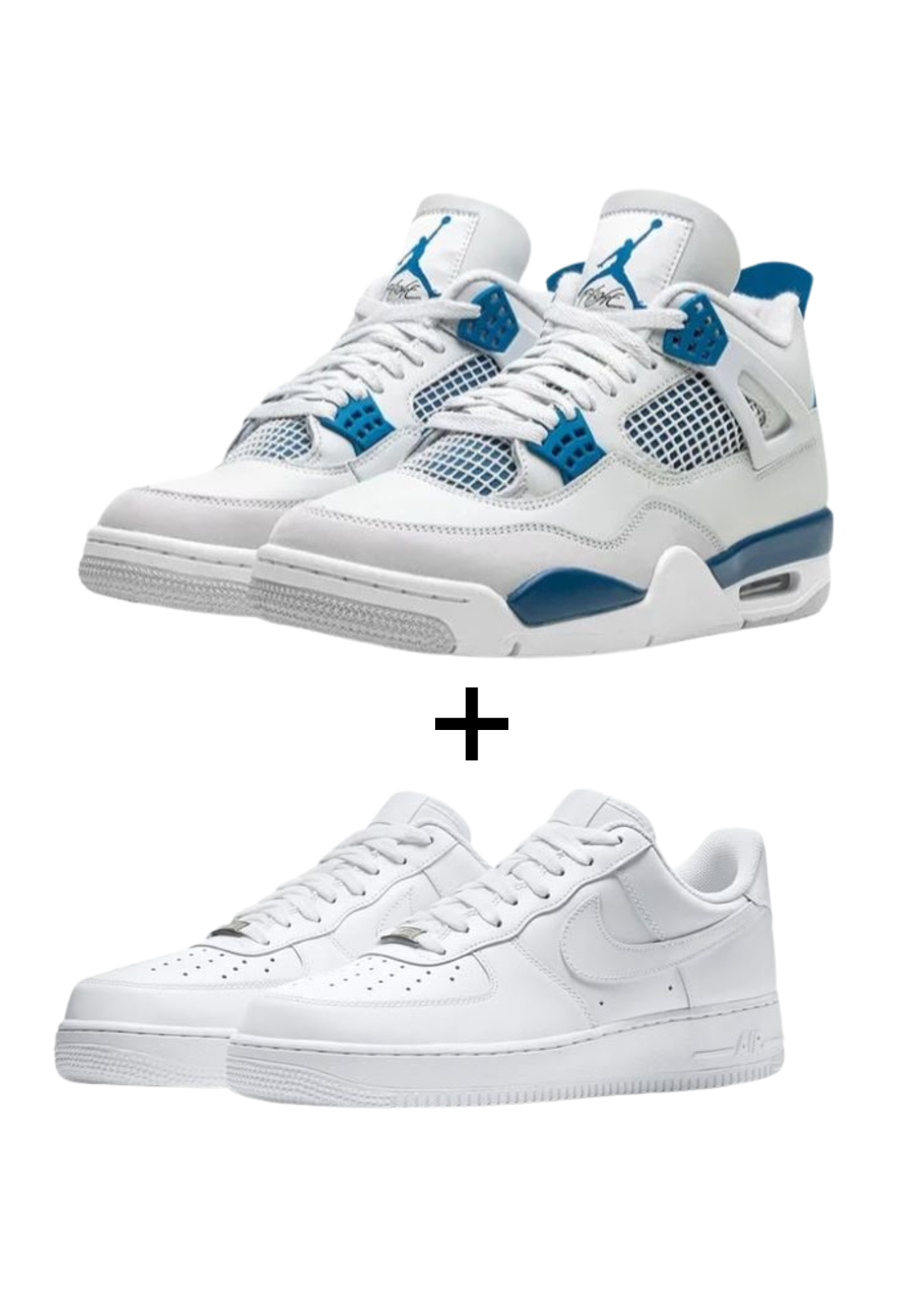 Air Jordan 4 “Military Blue” x AirForce 1