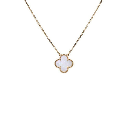 White Clover Stainless Steel Necklace – A Statement of Elegance