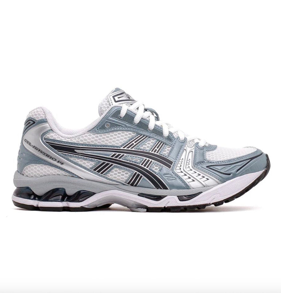 ASICS GEL-KAYANO 14 WHITE / FJORD GREY FULLY BOXED