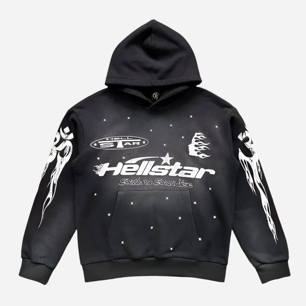 Hellstar Flame Flare Hoodie & Pants Set