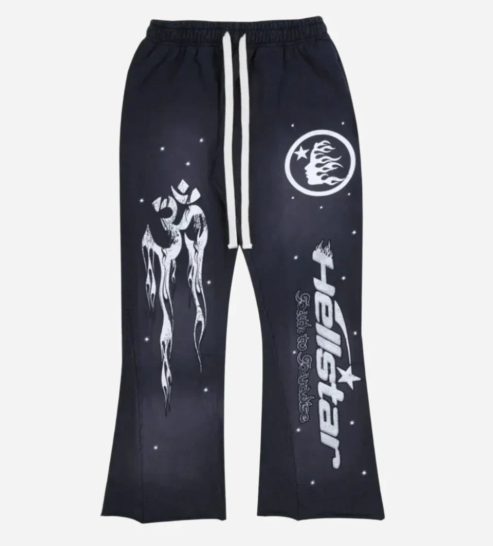 Hellstar Flame Flare Hoodie & Pants Set