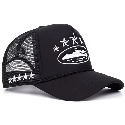 ALCATRAZ TRUCKER HAT WHITE / BLACK