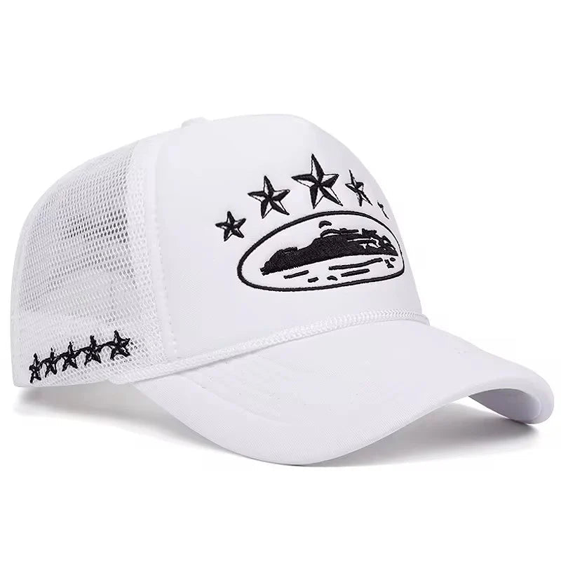 ALCATRAZ TRUCKER HAT WHITE / BLACK