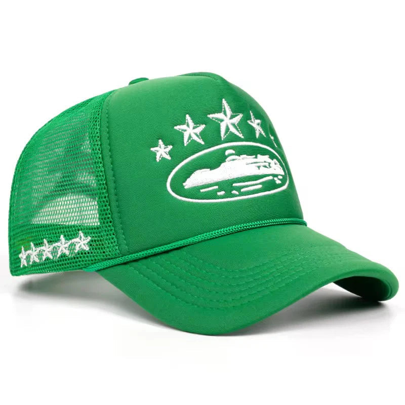 ALCATRAZ TRUCKER HAT WHITE / GREEN