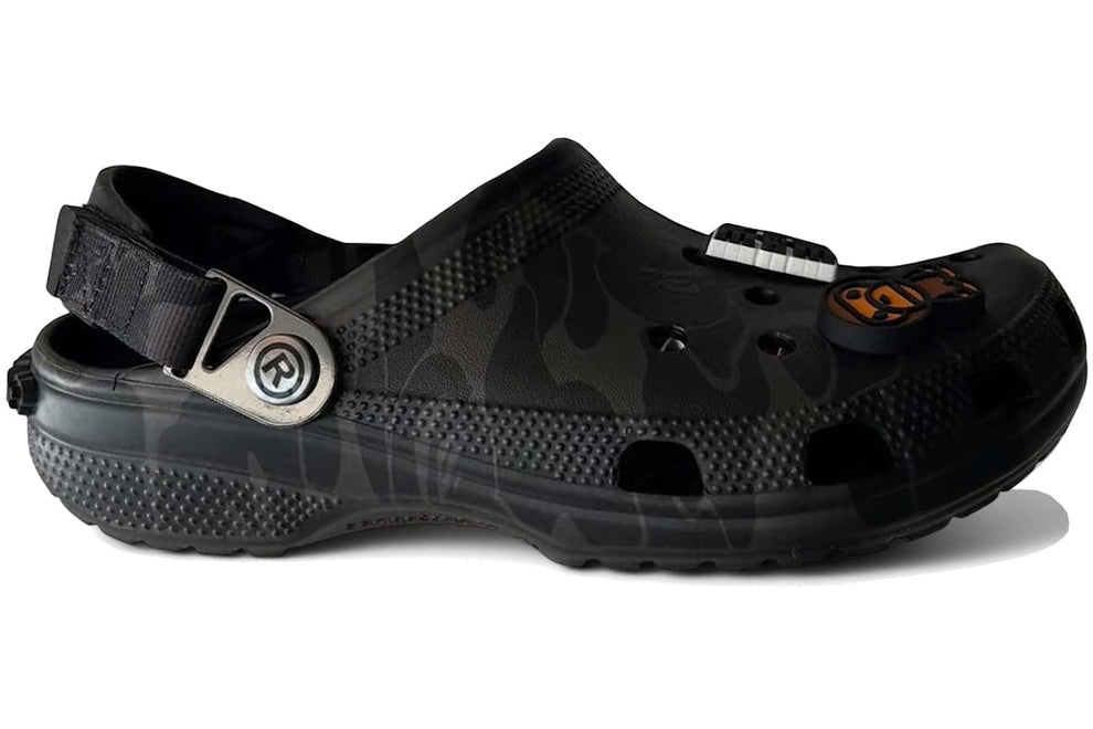 A BATHING APE® x Crocs Classic 'Camp Black' clogs