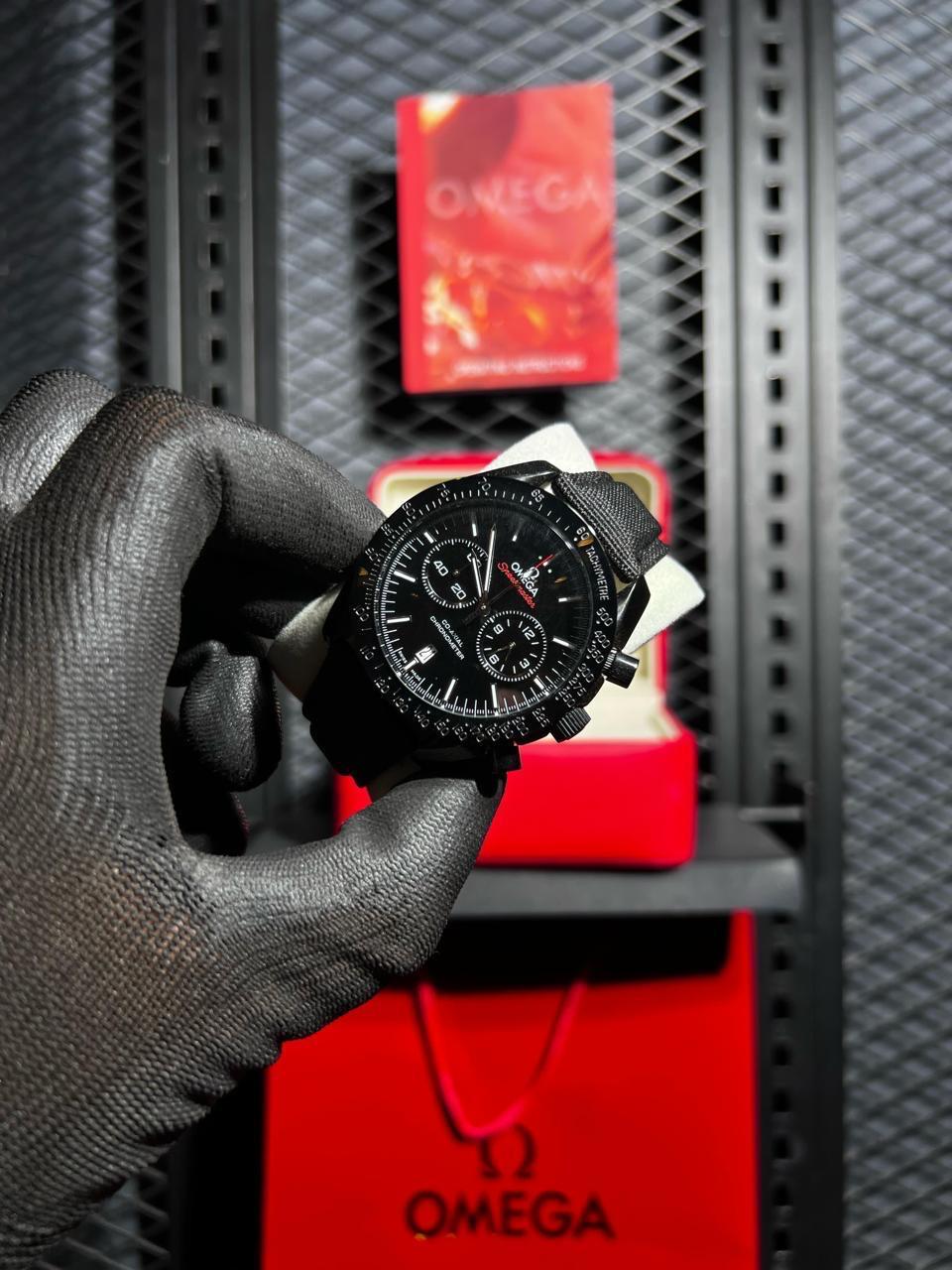 Omega Watch 'Black Rubber Straps'