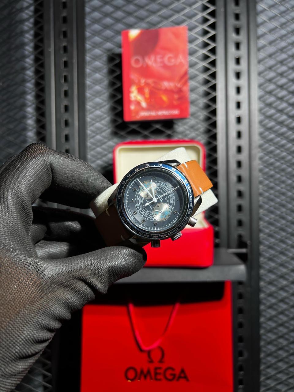 Omega Watch 'Tan leather Straps'