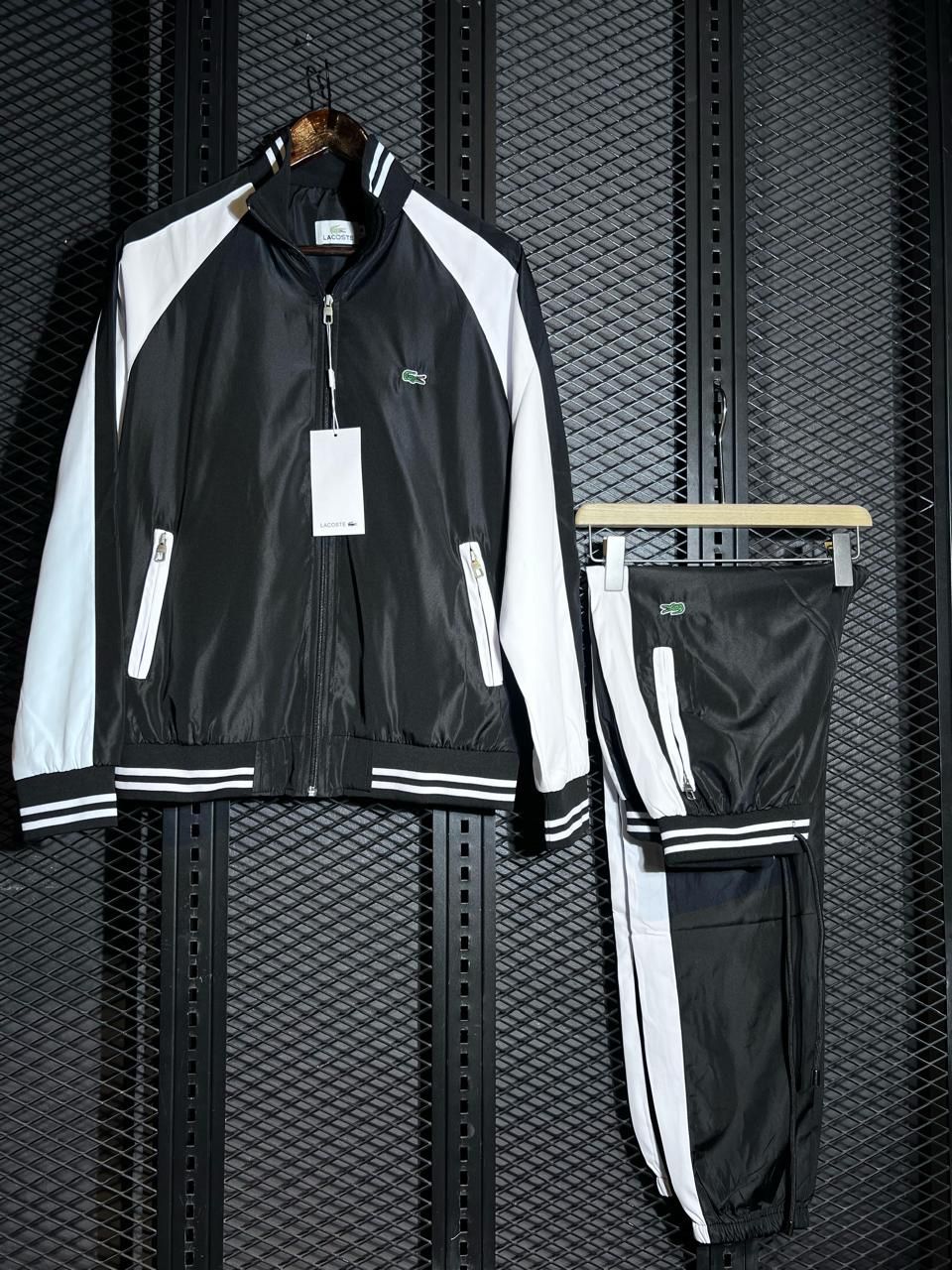 Lacoste Tracksuit 'Black and White'