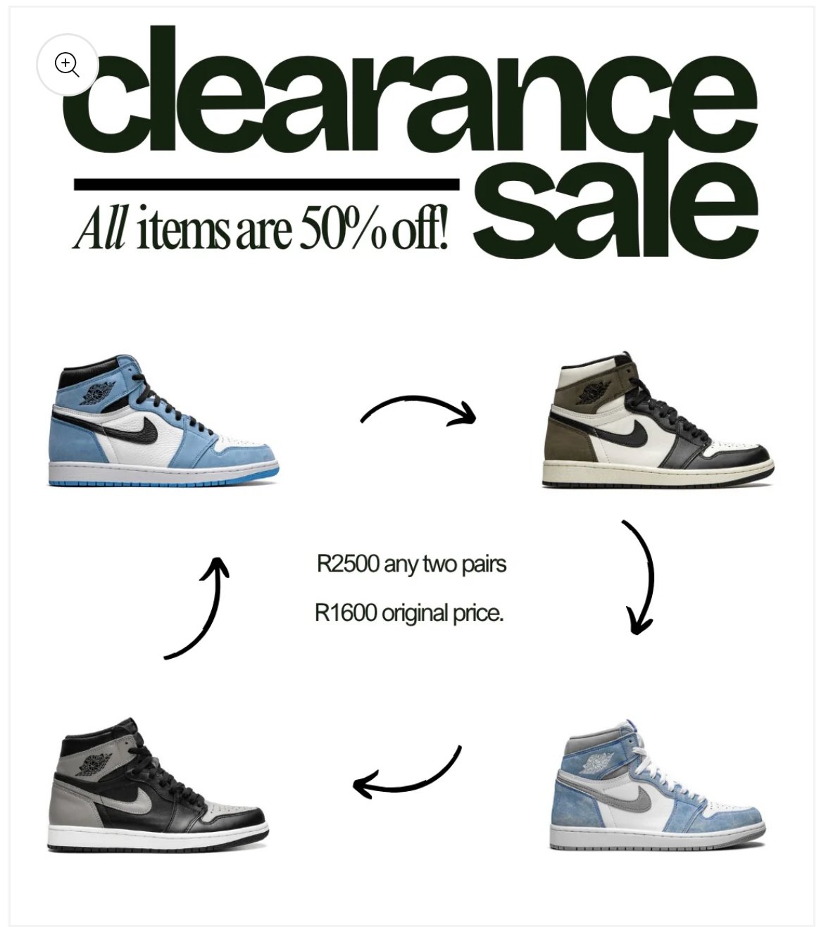 Any 2 Jordan 1’s