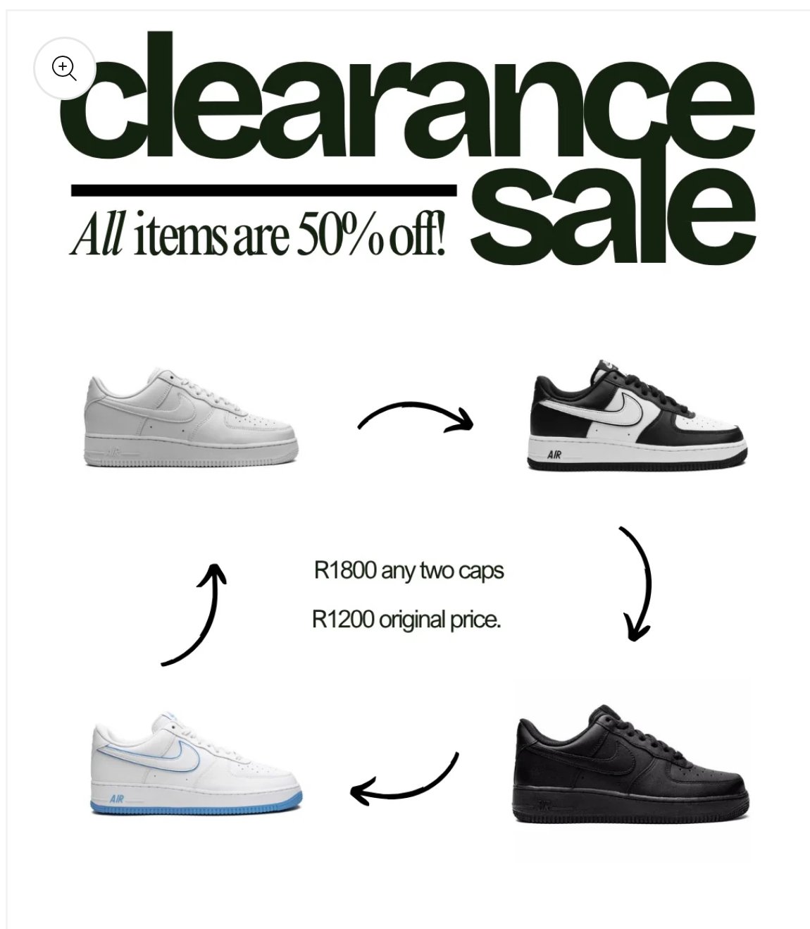 Any 2 AF1’S